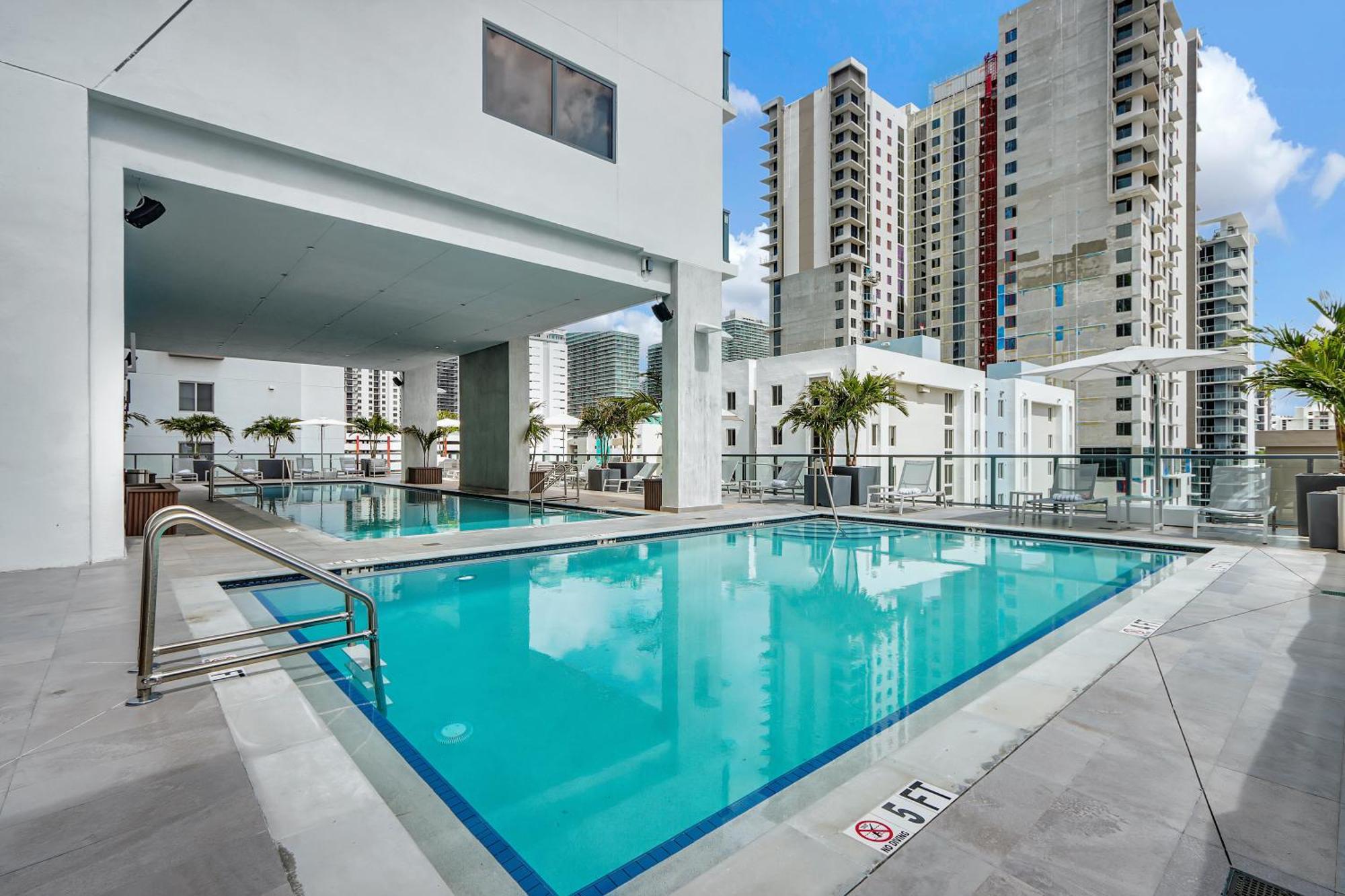 Apartment Skyline - Rooftop Pools, Spa, Walk To Downtown & Brickell Miami